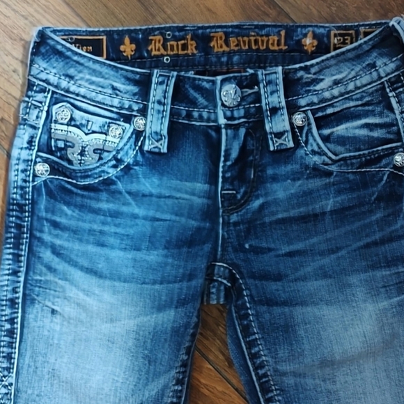 Gorgeous Rock Revival Vien Ankle Skinny Jeans With 29" Inseam - Picture 6 of 10